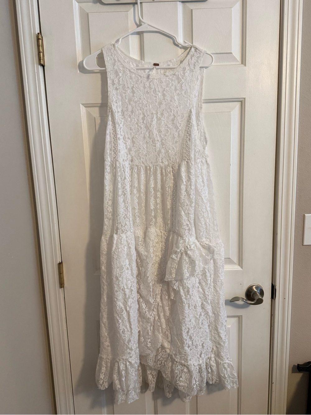 White Lace Tiered Sundress